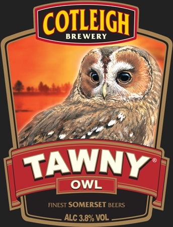 Cotleigh Tawny Owl beer Label Full Size
