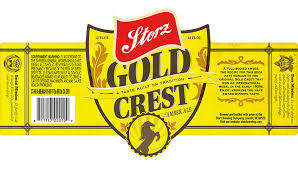 Storz Gold Crest beer Label Full Size