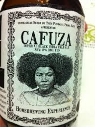 Cafuza Imperial India Black Ale beer Label Full Size