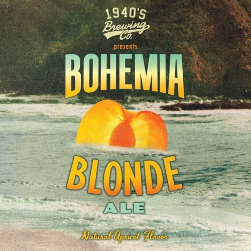 1940's Bohemia Blonde beer Label Full Size