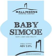 Mallinsons Baby Simcoe beer Label Full Size