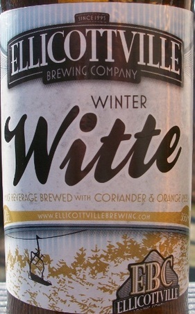 Ellicottville Winter Witte beer Label Full Size
