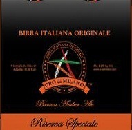 Oro di Milano Doppio Malto beer Label Full Size