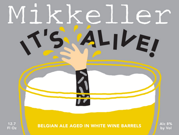 Mikkeller It's Alive 2008 beer Label Full Size