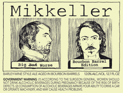Mikkeller Big Worse 2008 beer Label Full Size