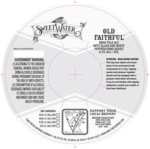 SweetWater Old Faithful beer Label Full Size