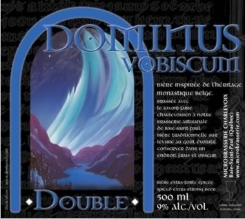 Charlevoix Dominus Vobiscum beer Label Full Size