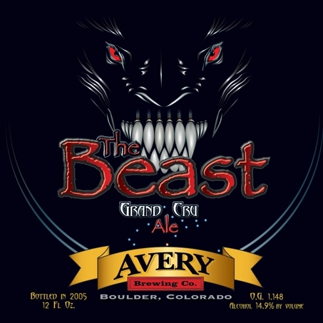 Avery The Beast Grand Cru 2009 beer Label Full Size
