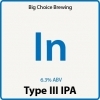 Big Choice Type 3 beer Label Full Size