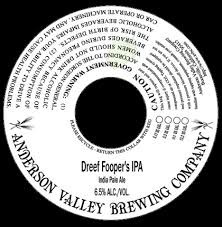 Anderson Valley Dreef Fooper beer Label Full Size