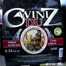 Britt Brasserie de Bretagne Gwiniz Du beer Label Full Size