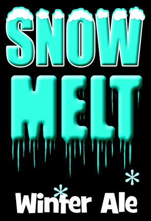 East End Snow Melt beer Label Full Size