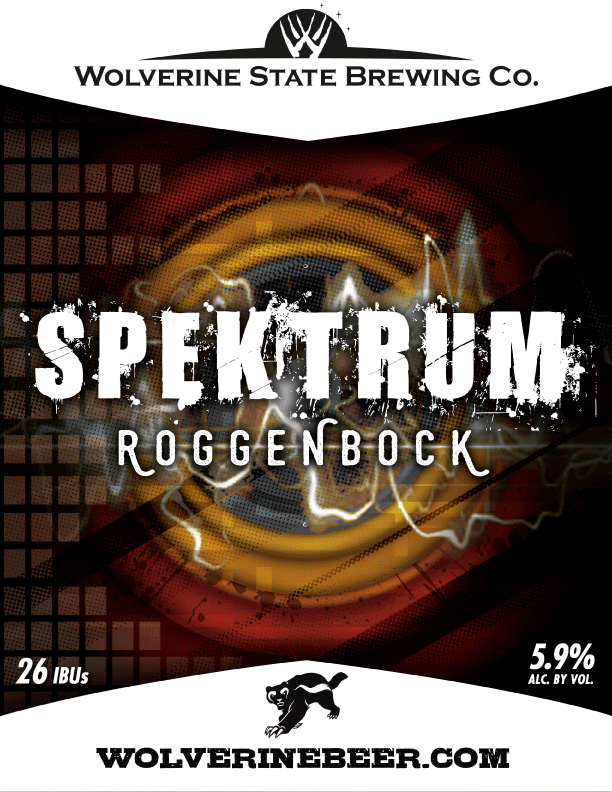 Wolverine State Spektrum Roggenbock beer Label Full Size
