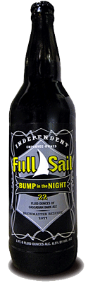 Full Sail Bump in the Night beer Label Full Size