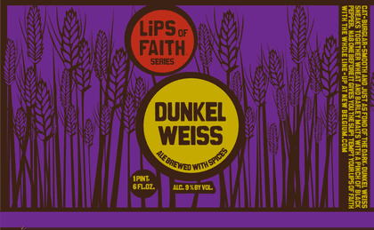 New Belgium Lips of Faith Dunkelweiss beer Label Full Size