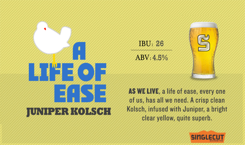 SingleCut A Life of Ease beer Label Full Size