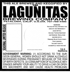 Lagunitas Fusion 5 beer Label Full Size