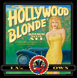 Great Beer Hollywood Blonde beer Label Full Size