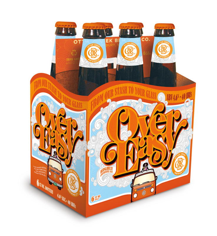 Otter Creek Over Easy w/ Galaxy & Mosaic beer Label Full Size