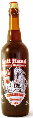 Left Hand Smoked Goosinator 2007 beer Label Full Size