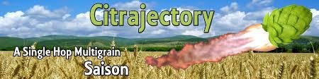 Barley's Citrajectory beer Label Full Size