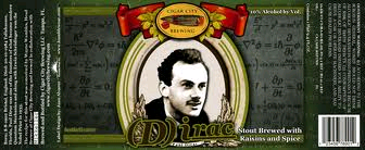Cigar City Dirac Imperial Stout beer Label Full Size