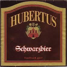 Hubertus Schwarzbier beer Label Full Size