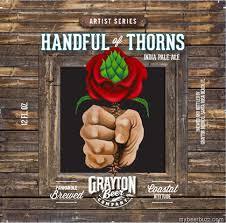 Grayton Beer Handful of Thorns IPA beer Label Full Size