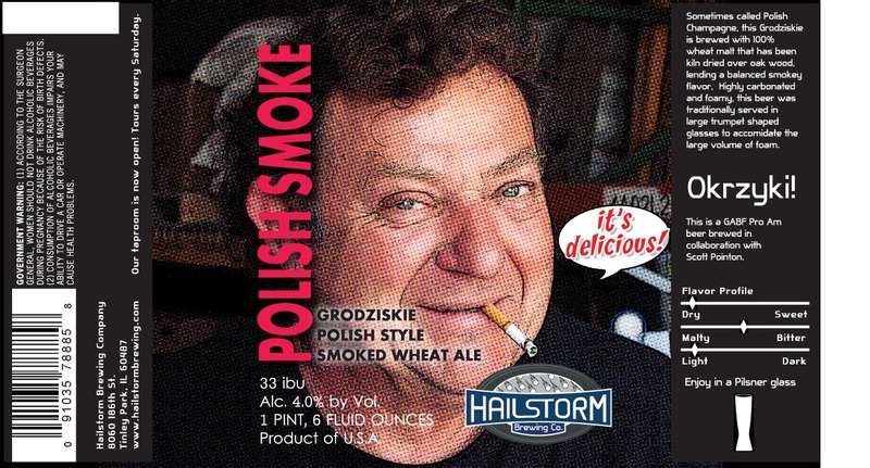 Hailstorm Polish Smoke beer Label Full Size