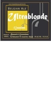 Brasserie D'Ecaussinnes Ultra Blonde beer Label Full Size
