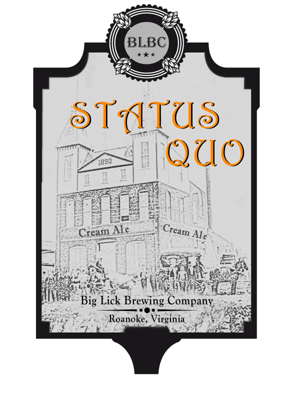 Big Lick Status Quo beer Label Full Size