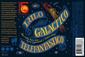 5 Rabbit Luo Galactico Fantastico beer Label Full Size