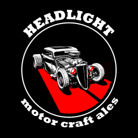 Motor Craft Headlight beer Label Full Size