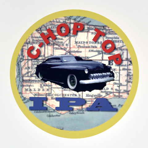 Motor Craft Chop Top beer Label Full Size
