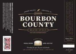 Goose Island Bourbon County Stout Chunky Monkey beer Label Full Size