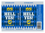 Moat Mountain Hell Yes Lager beer Label Full Size