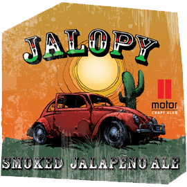 Motor Craft Jalopy beer Label Full Size