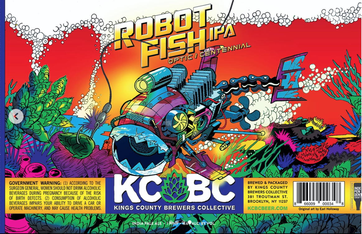 Robot Fish #12, 16oz 4-Pack