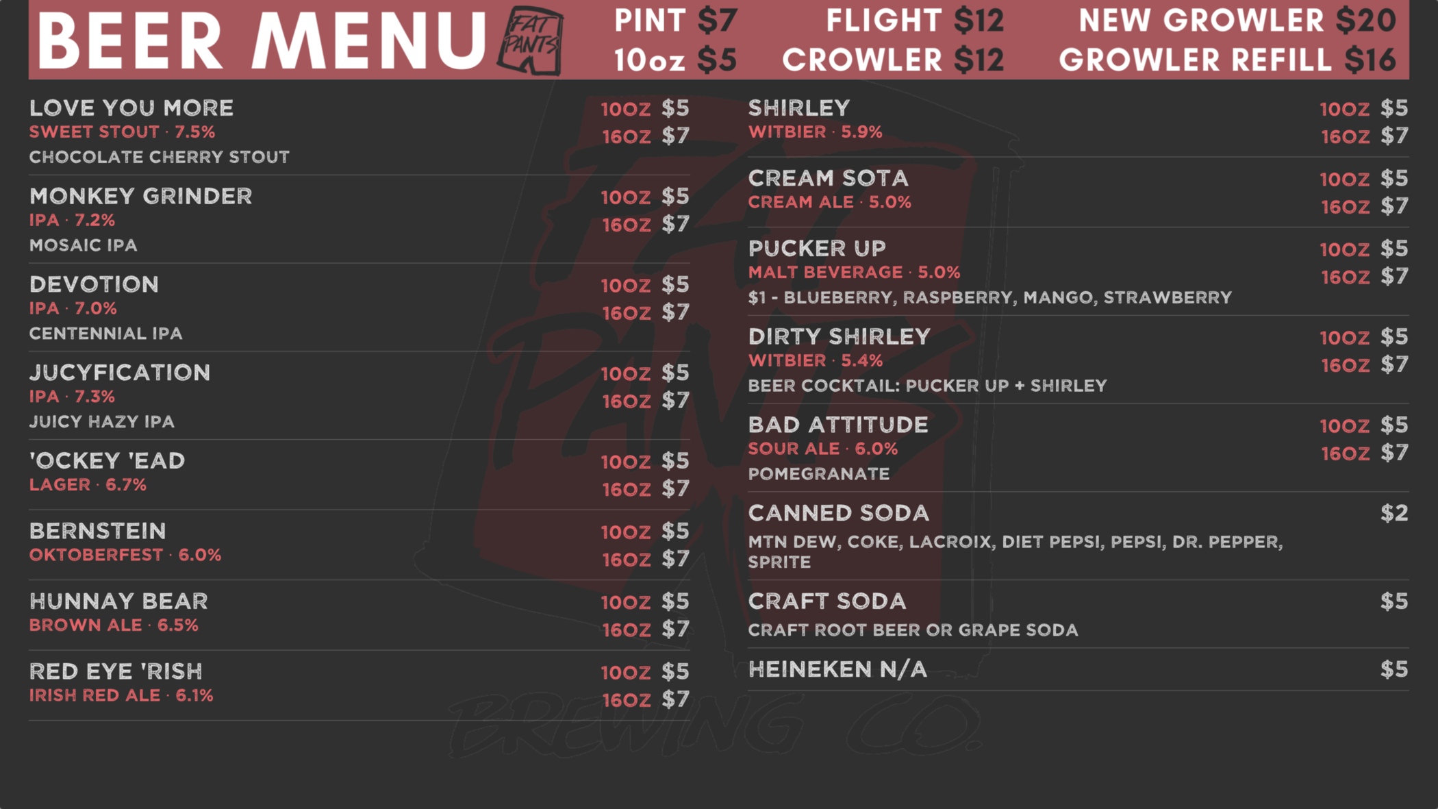 Create a digital beer menu with one click