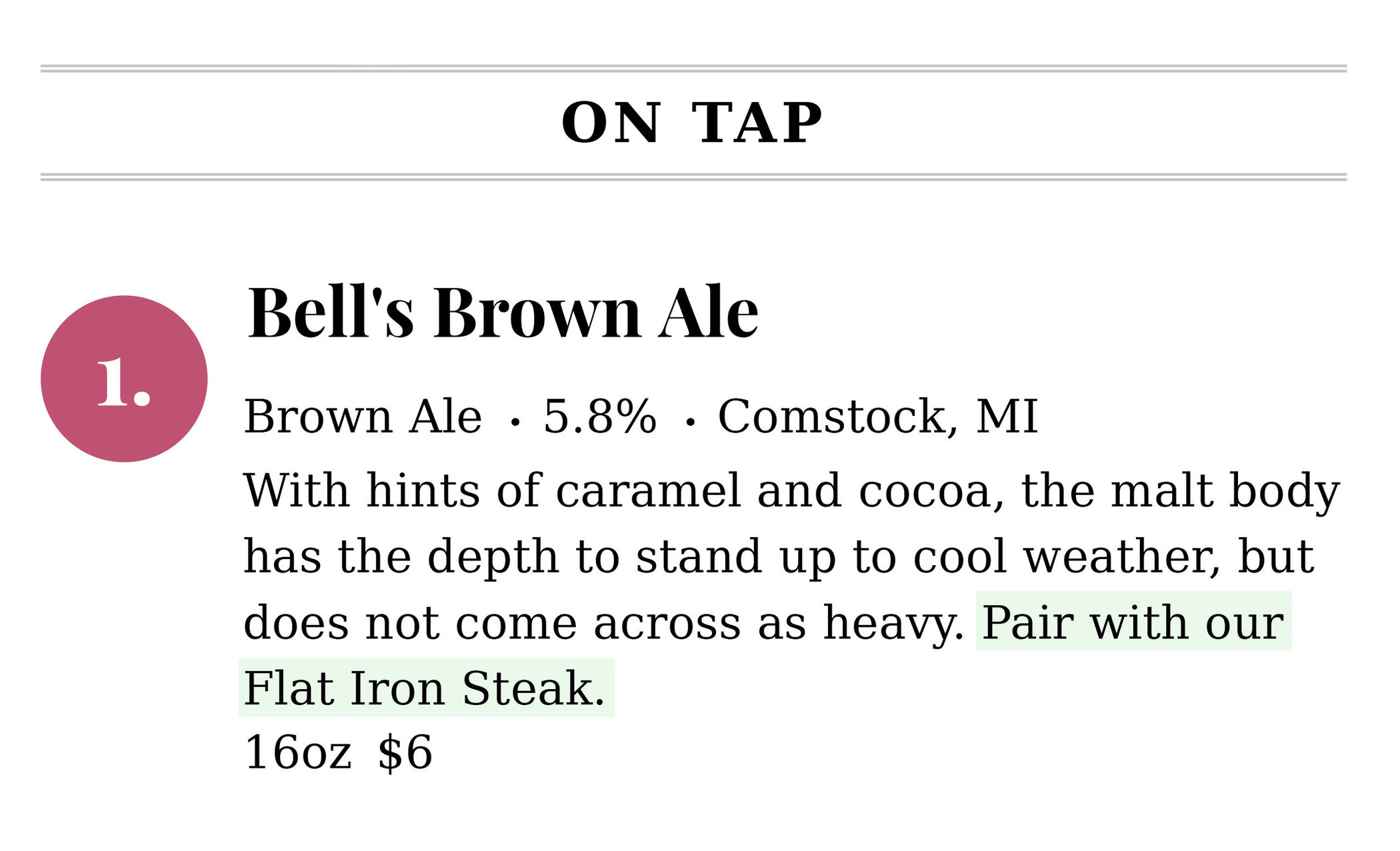 11 beer menu ideas for bars and restaurants